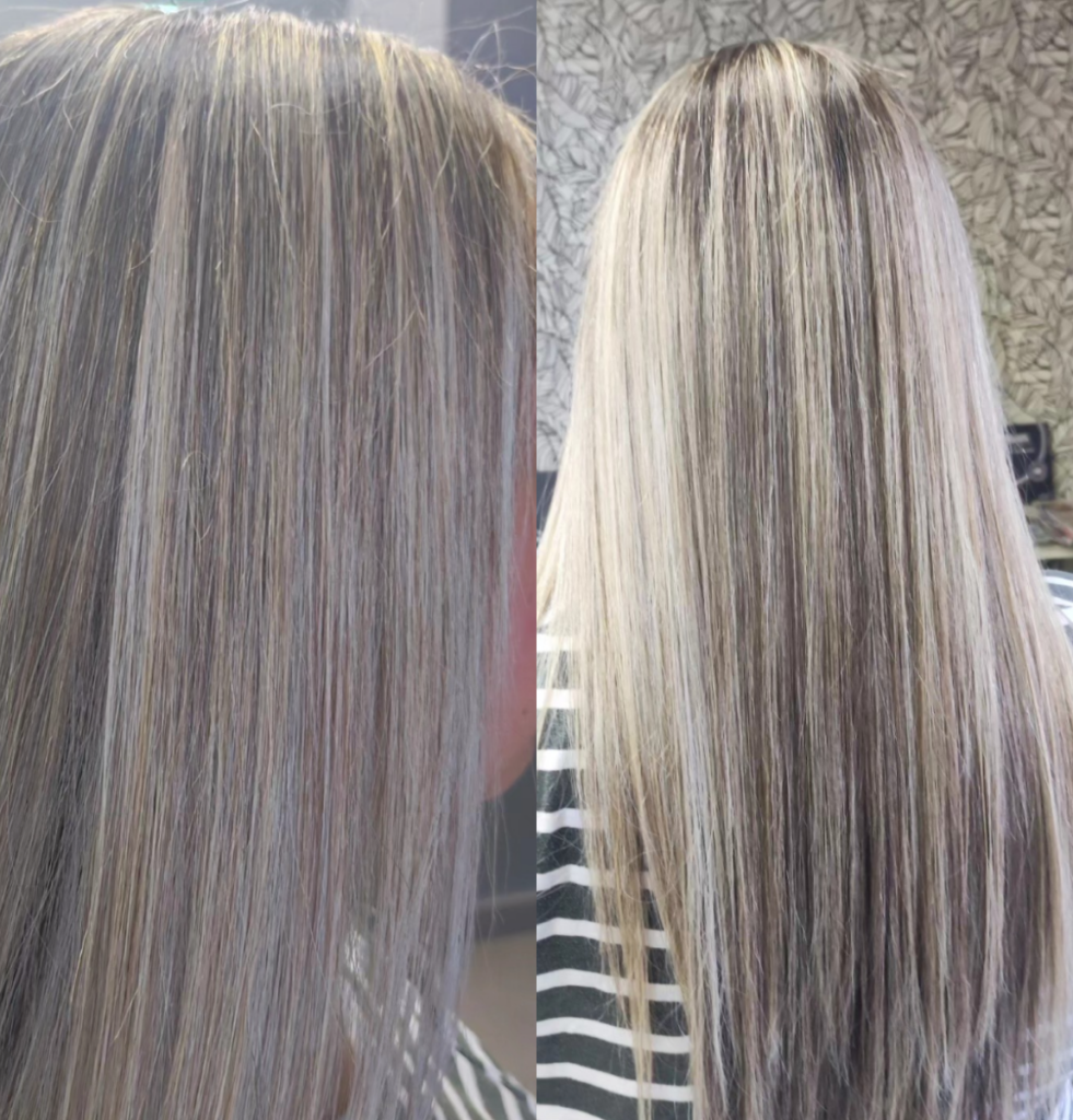 Mechas rubias y coloración personalizada en La Pelu de Rosa