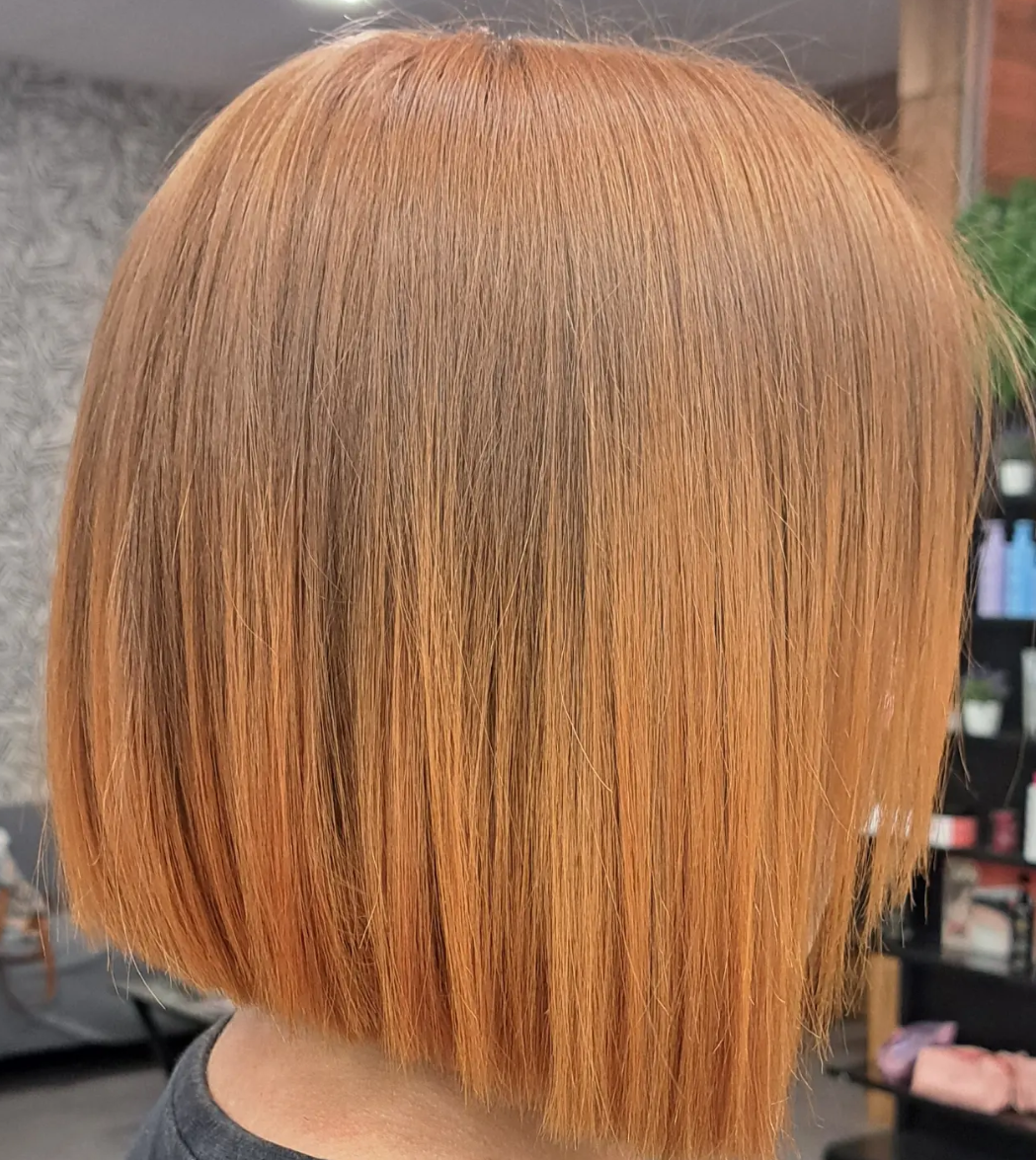 cambio de color de pelo en la peluqueria La Pelu de Rosa en Castellón
